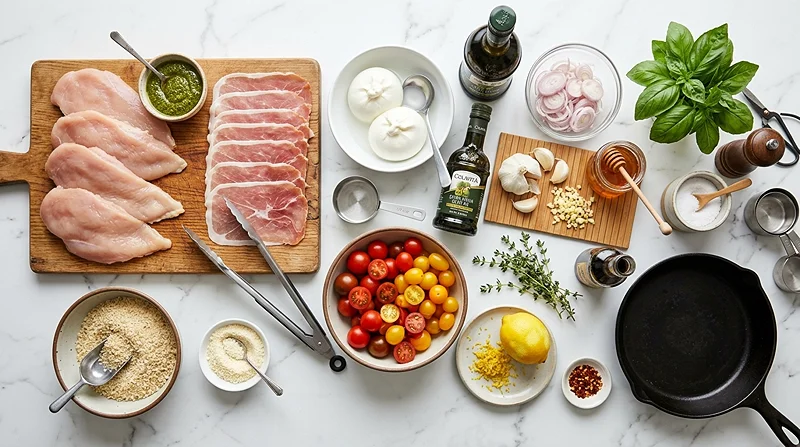 tomato burrata chicken