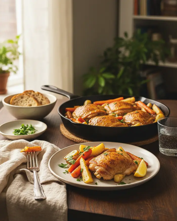 Weeknight Dinner Recipes serving suggestion