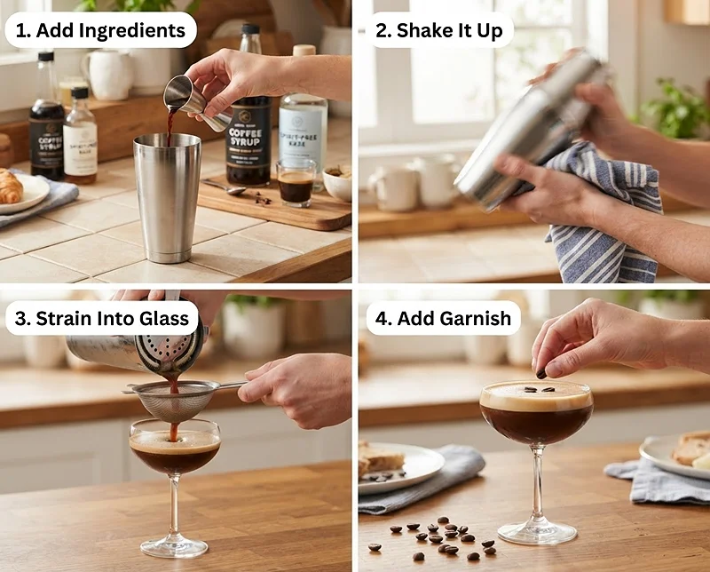 Espresso Martini Mocktail 3 Alcohol Free Espresso Martini