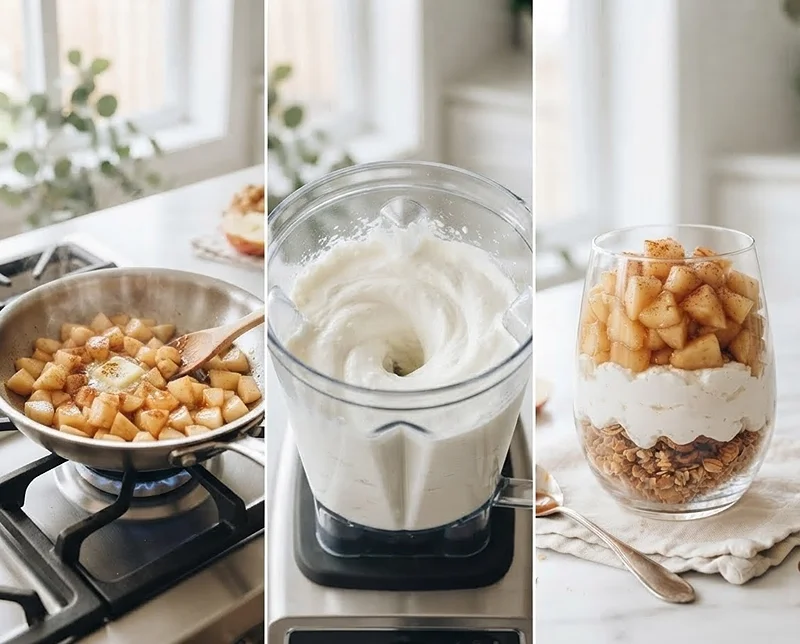 Cottage Cheese Apple Crisp Parfaits 3 Apple Cinnamon Parfait