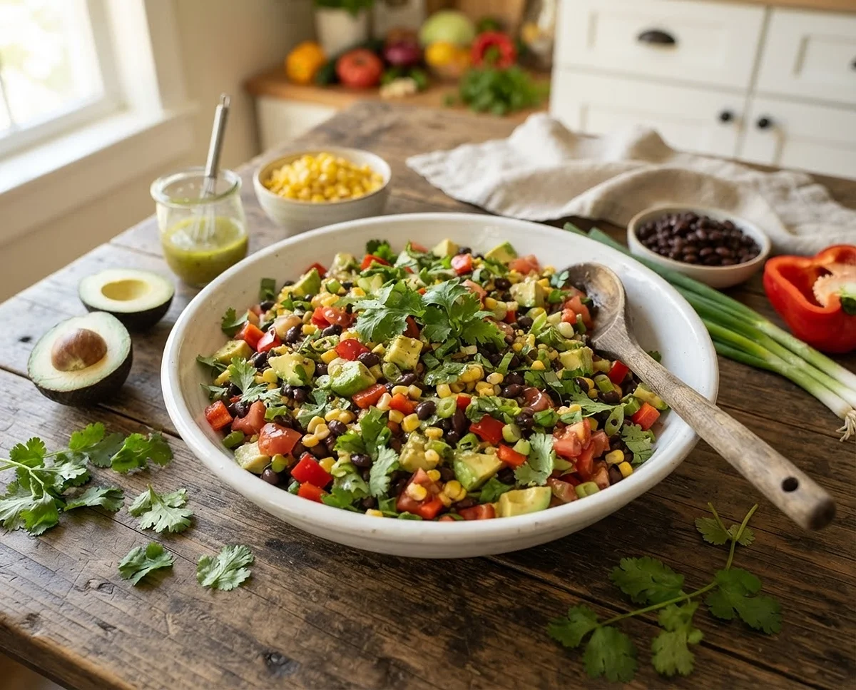 Avocado Corn Black Bean Chopped Salad