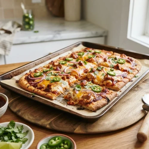 BBQ Chicken Flatbread Recipe