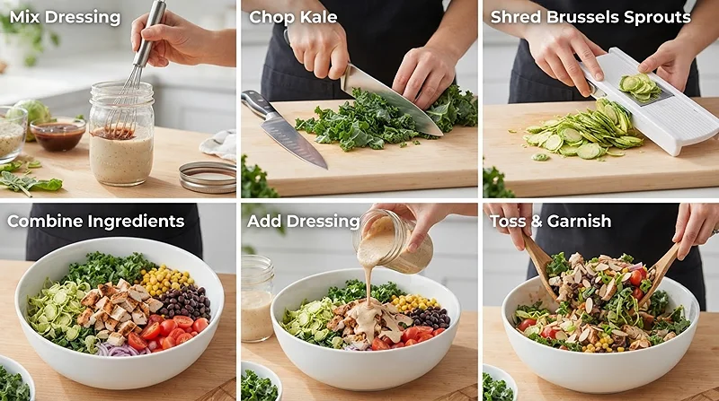 BBQ Chicken Ranch Chopped Salad 3 BBQ chicken salad