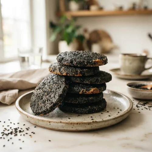 Black Sesame Cookies Recipe