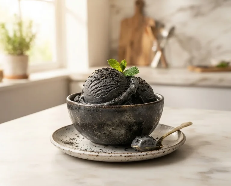 Black Sesame Ice Cream