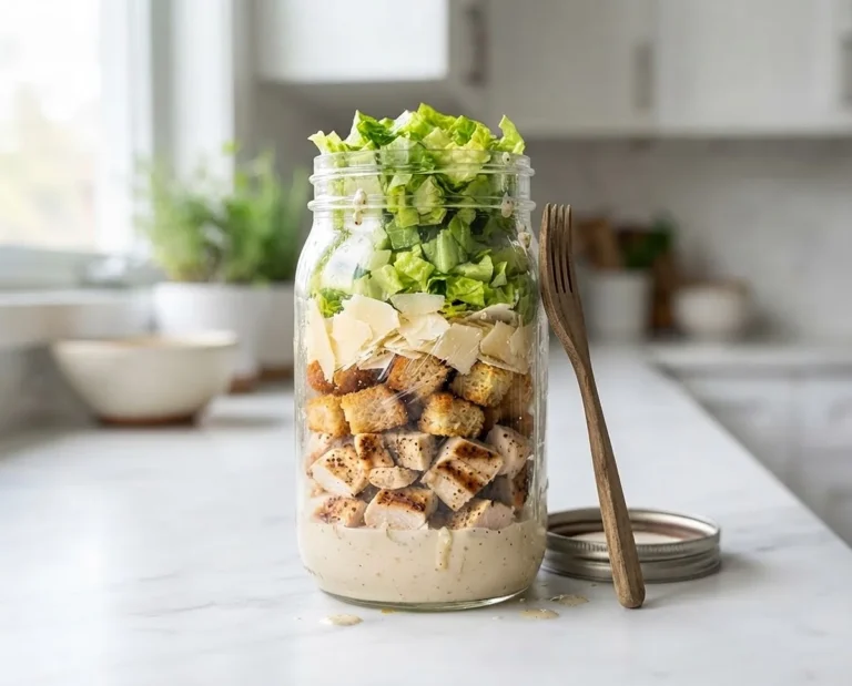 Chicken Caesar Salad Jar