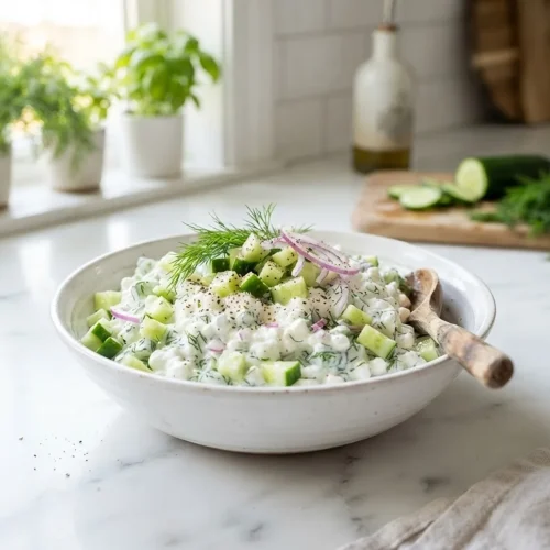 Cottage Cheese Cucumber Salad