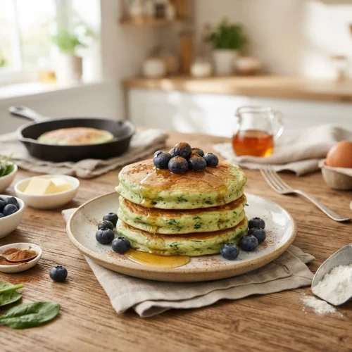 Cottage Cheese and Spinach Pancakes 5 Cottage Cheese and Spinach Pancakes