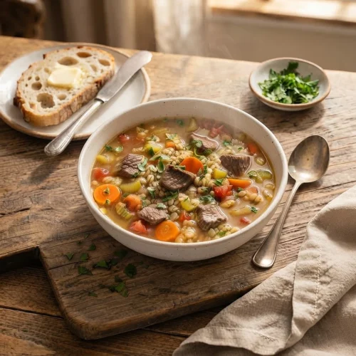 Cozy Beef Barley Soup