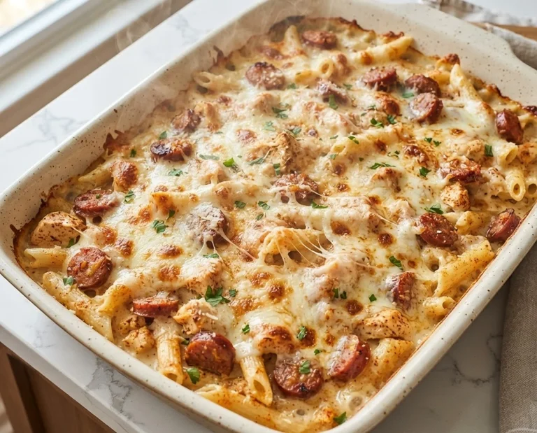 Creamy Cajun Chicken Alfredo Bake
