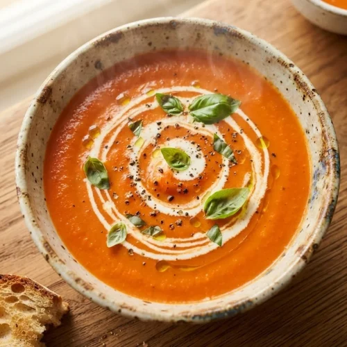 Creamy Roasted Red Pepper Soup