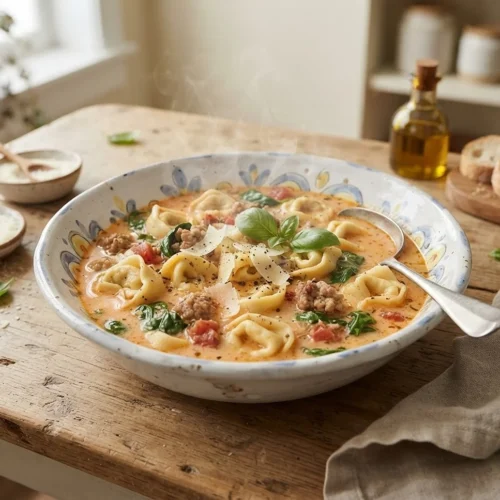 Creamy Tortellini Soup