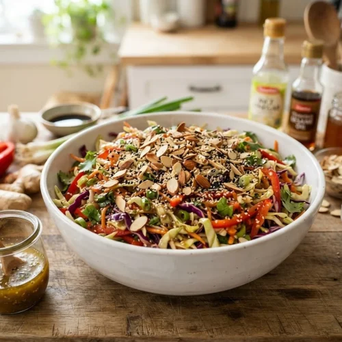 Crunchy Asian Slaw with Sesame 5 Crunchy Asian Slaw with Sesame