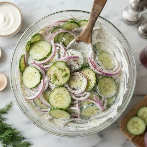 Cucumber and Onion Salad