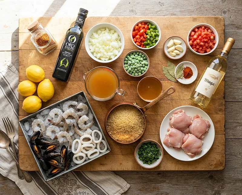 Easy Seafood Paella