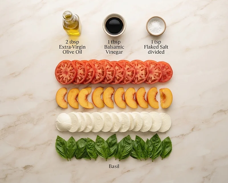 Peach Caprese Salad 2 Fresh Peach Caprese