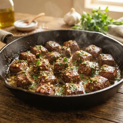 20-Minute Garlic Butter Steak Bites