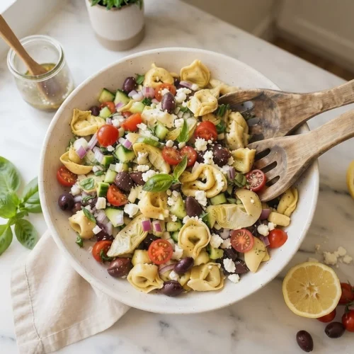 Greek Tortellini Pasta Salad
