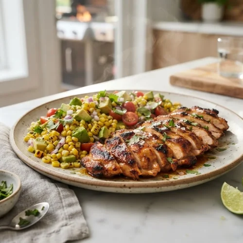 Grilled Honey Lime Chicken Salad