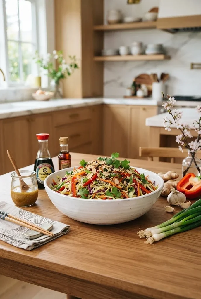 Crunchy Asian Slaw with Sesame 4 Healthy slaw