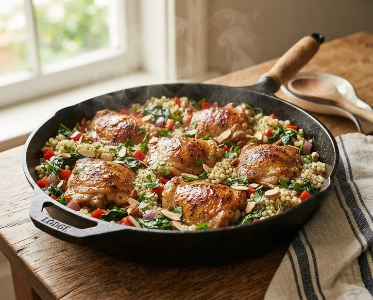 Honey Garlic Chicken Couscous Skillet