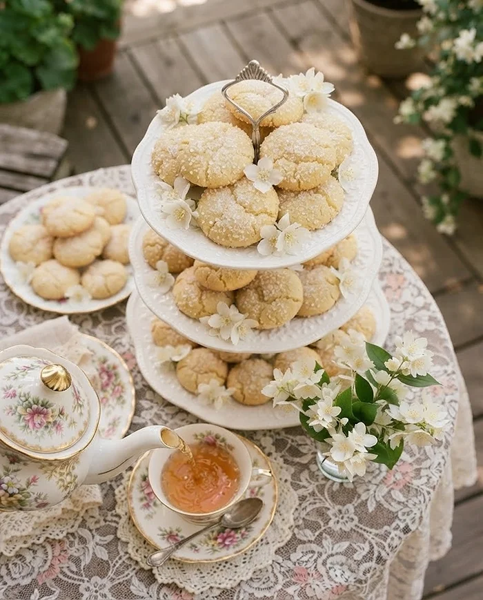 Jasmine Sugar Cookies 4 Jasmine Tea Cookies