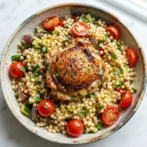 Lemon Pepper Chicken Veggie Couscous Bowls