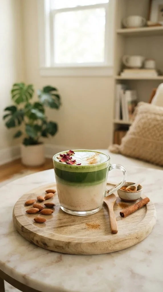 Matcha Horchata Latte 4 Matcha Rice Milk Drink
