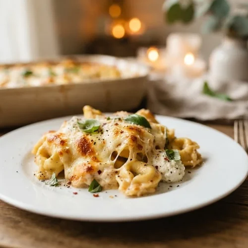 Million Dollar Baked Tortellini Casserole