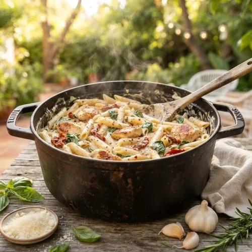 One-Pot Creamy Tuscan Chicken Pasta 5 One-Pot Creamy Tuscan Chicken Pasta