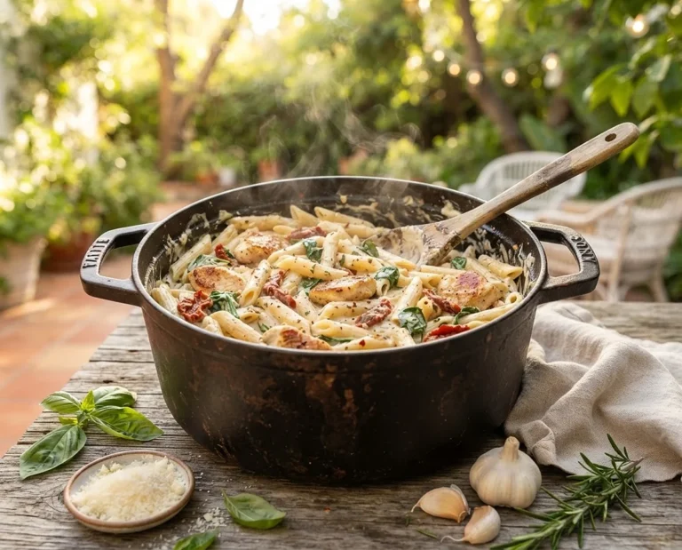 One-Pot Creamy Tuscan Chicken Pasta