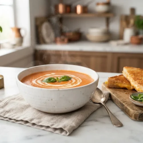 Roasted Tomato Basil Soup 5 Roasted Tomato Basil Soup