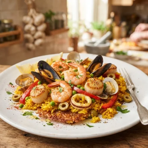 Seafood Paella Recipe