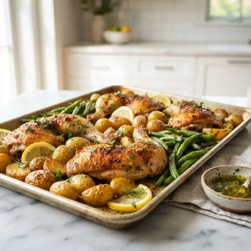 Sheet Pan Greek Lemon Chicken