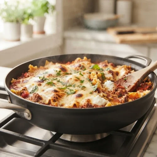 Skillet Lasagna with Cheese Recipe 5 Skillet Lasagna with Cheese Recipe