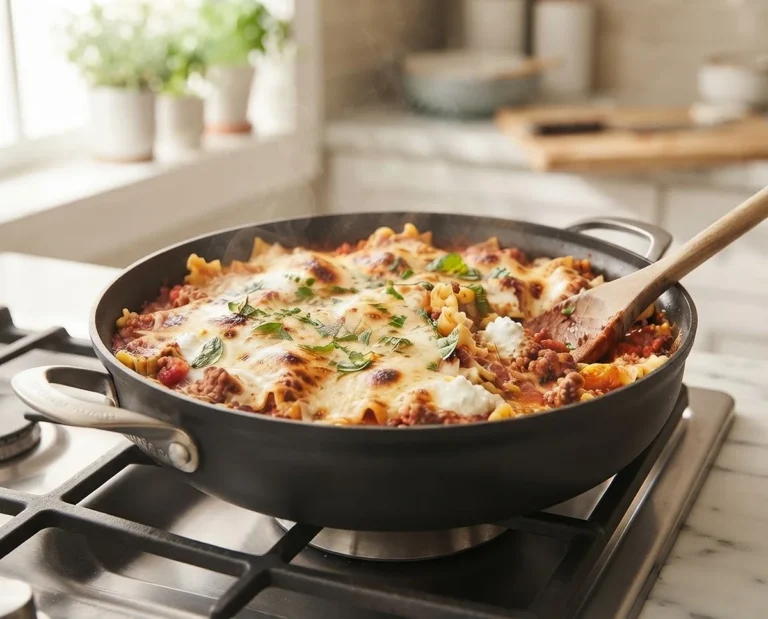 Skillet Lasagna with Cheese Recipe
