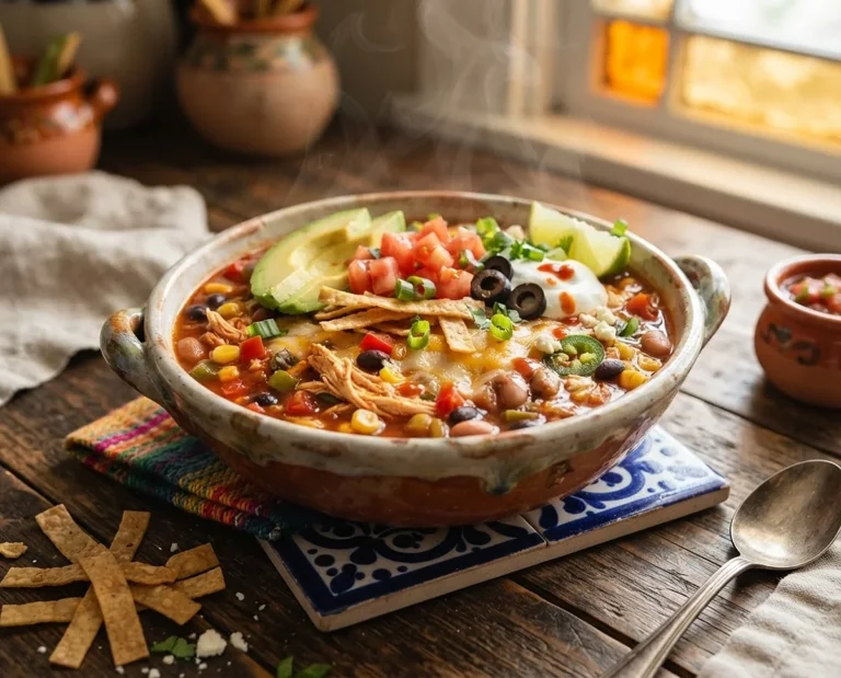Slow Cooker Chicken Tortilla Soup