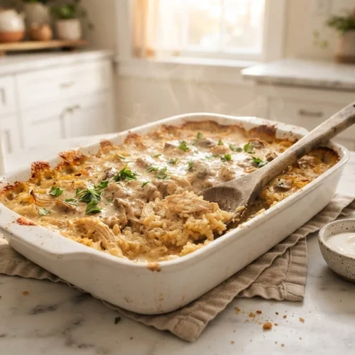 Smothered Onion Chicken and Rice Bake 5 Smothered Onion Chicken and Rice Bake