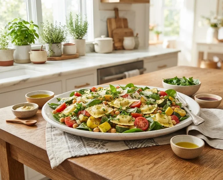 Summer Garden Ravioli Salad