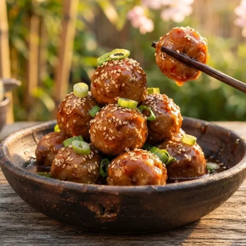 Sweet Chili Turkey Sheet Pan Meatballs