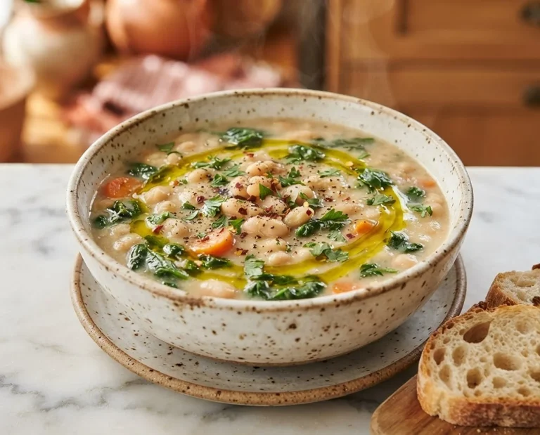 Tuscan White Bean & Spinach Soup