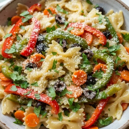 Veggie Garlic Butter Pasta Recipe