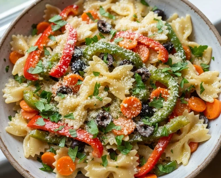 Veggie Garlic Butter Pasta Recipe