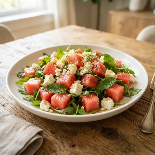 Watermelon Feta Salad with Mint