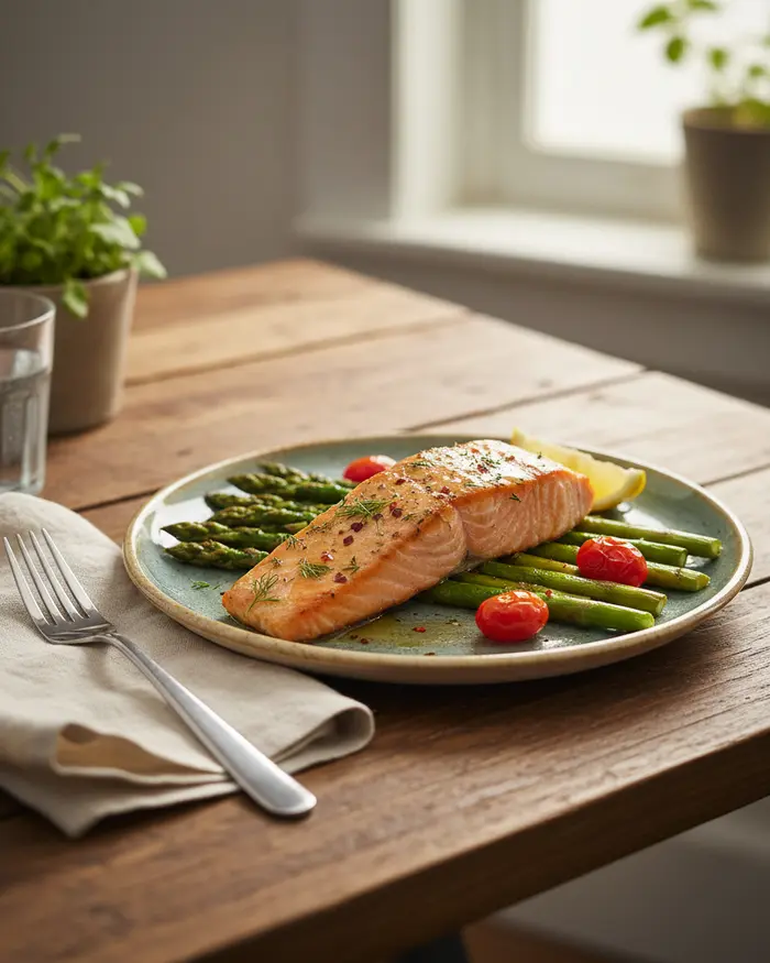 Air Fryer Salmon 3 Air Fryer Salmon serving suggestion