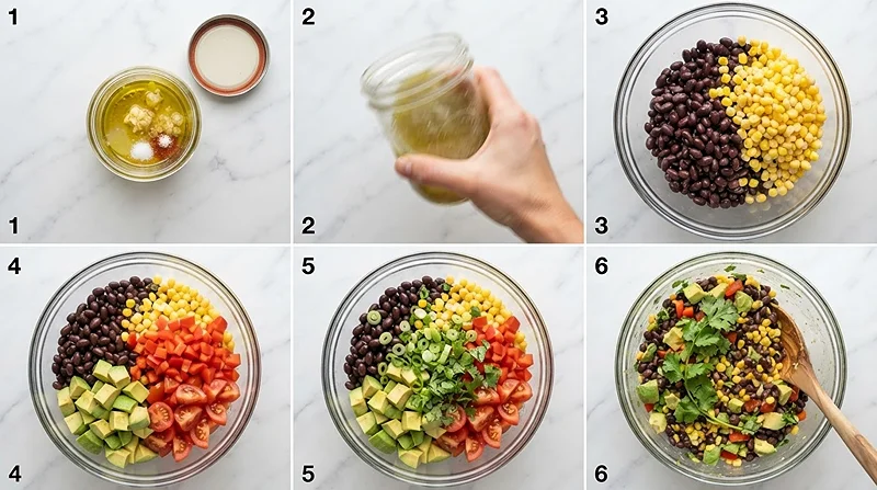 Avocado Corn Black Bean Chopped Salad 3 avocado corn salad