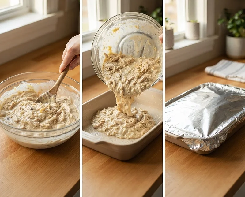 Smothered Onion Chicken and Rice Bake 3 baked family dinners