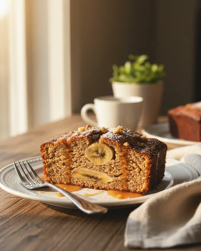 Banana Bread serving suggestion