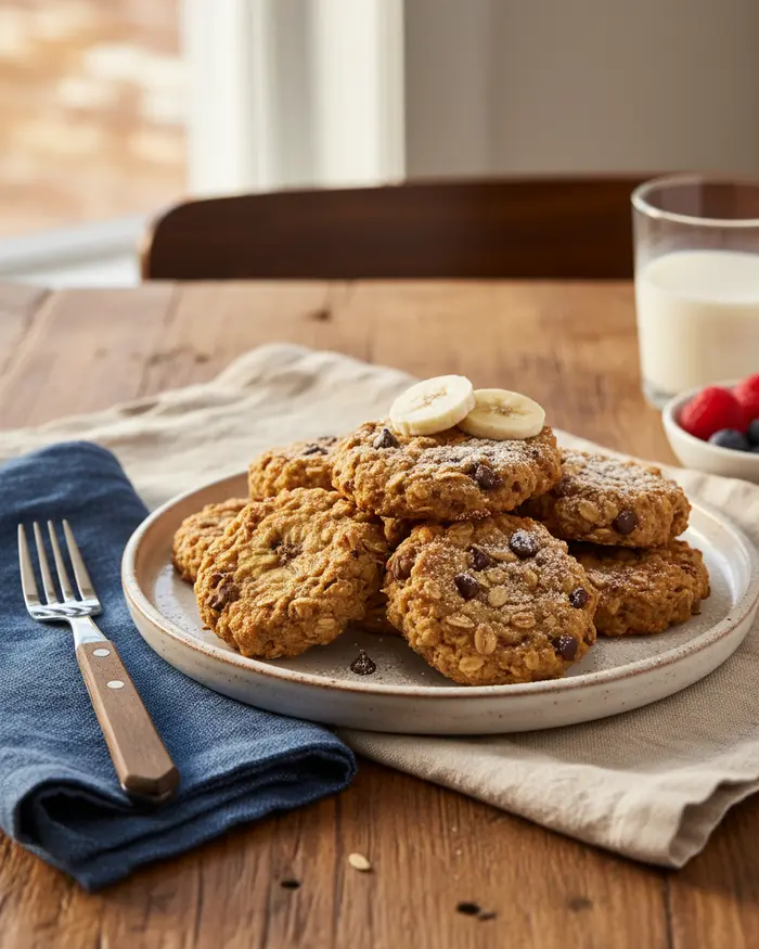 Banana Oatmeal Treats serving suggestion