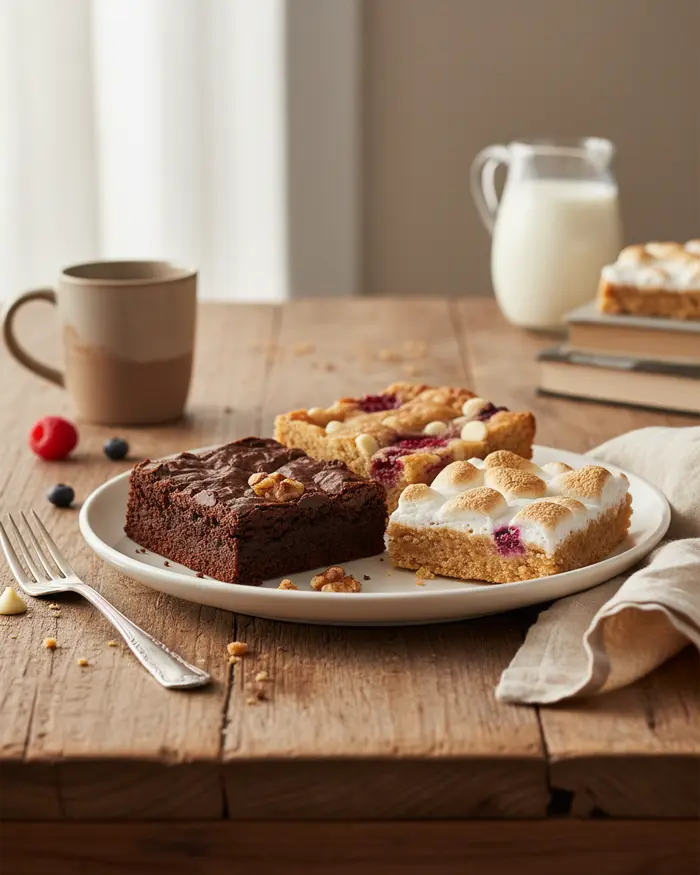 Bars & Brownies serving suggestion